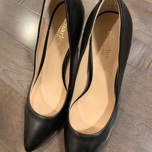 Charles by Charles David black leather high heel